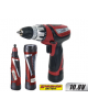 Set masina pentru gaurire si insurubare cu baterie 10.8V LI ION + Lanterna + Minipolizor drept Raider Power Tools